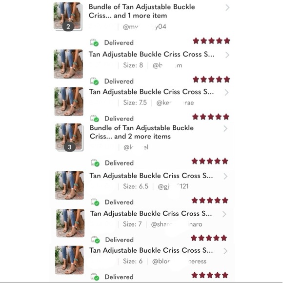 Tan Adjustable Buckle Criss Cross Sandals - Picture 9 of 11